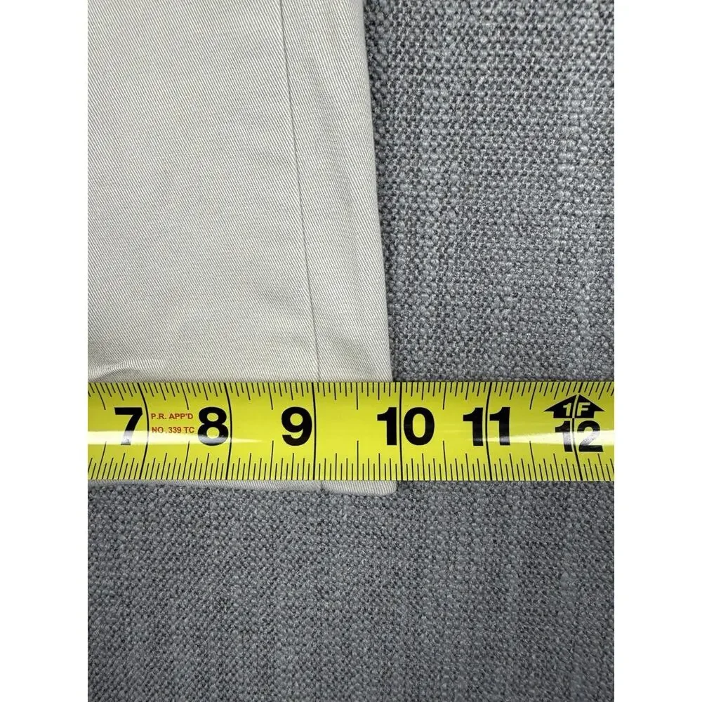Dockers Men’s Khaki Pants 46x34 Beige Pleated Stretch Big Tall Chinos